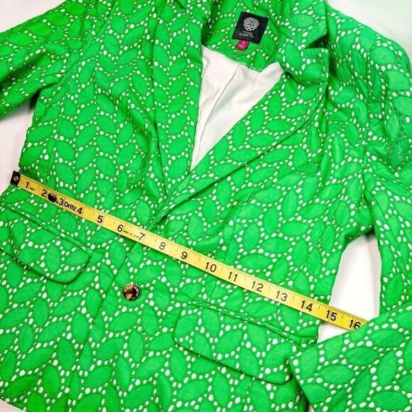 Vince Camuto Spring Green Eyelet Lace Suit Jacket Sz 0 - Picture 13 of 14